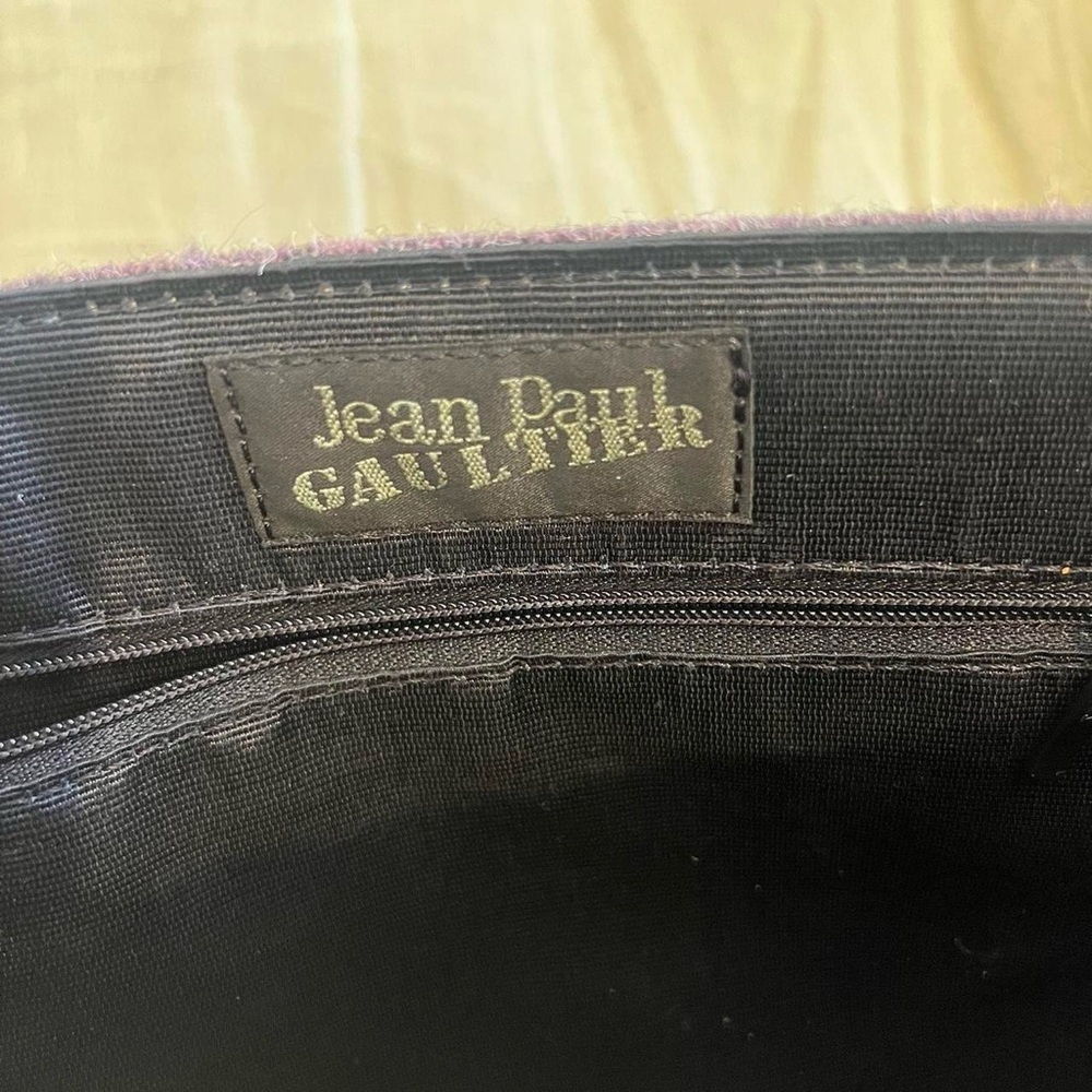Jean Paul Gaultier purple fuzzy wool purse - Picture 3 of 8